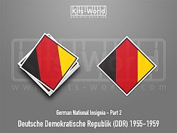 Kitsworld SAV Sticker - German National Insignia - (DDR) 1955-1959 